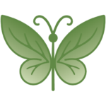 green butterfly