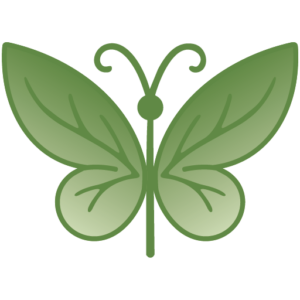 green butterfly
